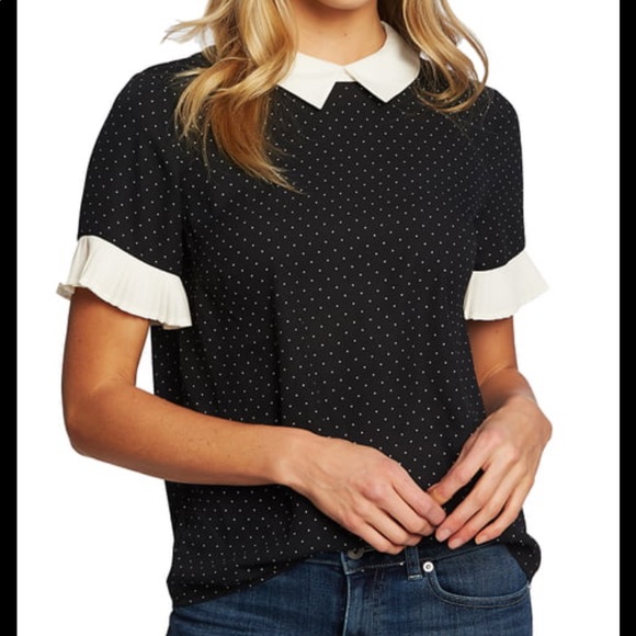 cece polka dot blouse
